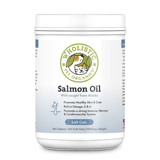 Wholistic Pet Organics Wild Salmon Oil Soft Gels