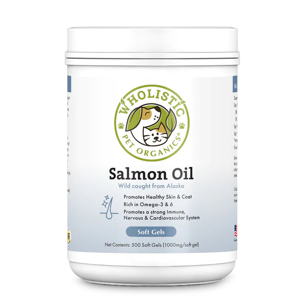 Wholistic Pet Organics Wild Salmon Oil Soft Gels