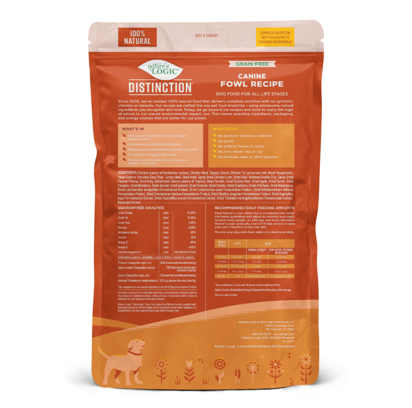Nature's Logic Distinction Grain-Free Fowl