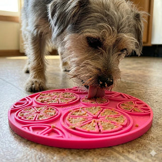 SodaPup Pink Citrus Design Mat with Suction Cups