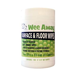 Wee Away Floor & Surface Wipes