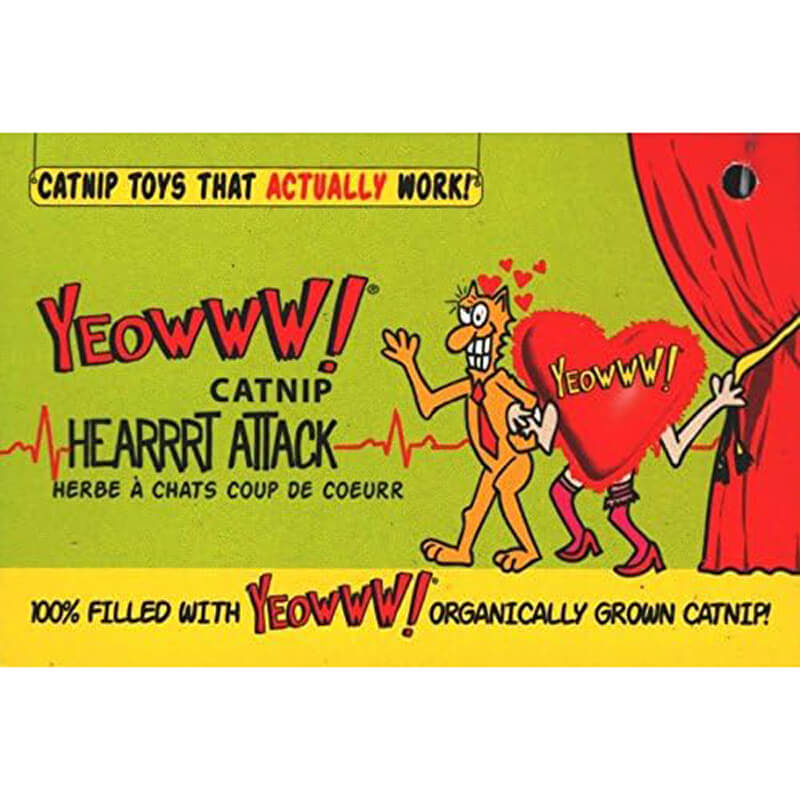 Yeowww! Heart Attack Catnip Pillow