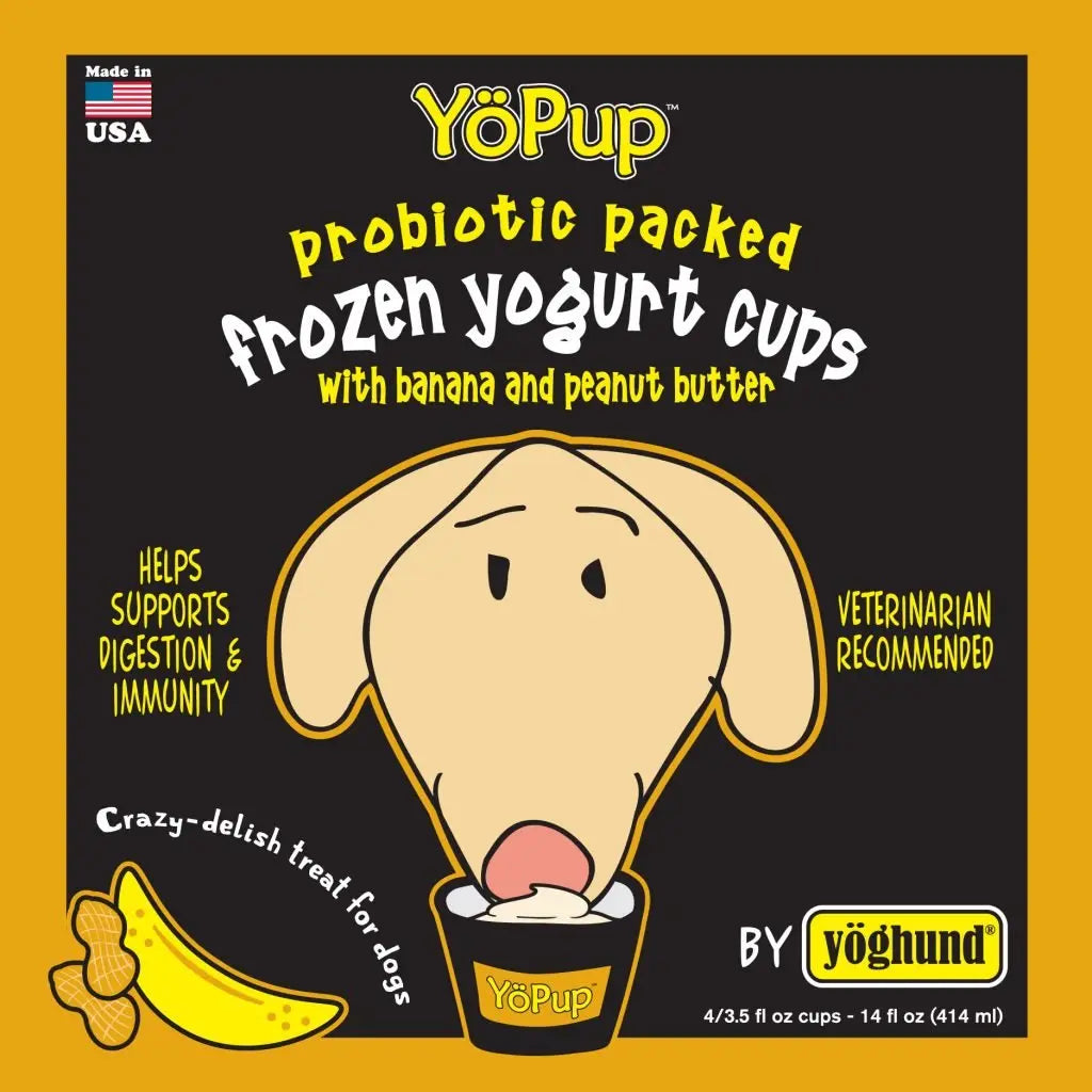 Yoghund Frozen Yogurt Cups Banana & Peanut Butter