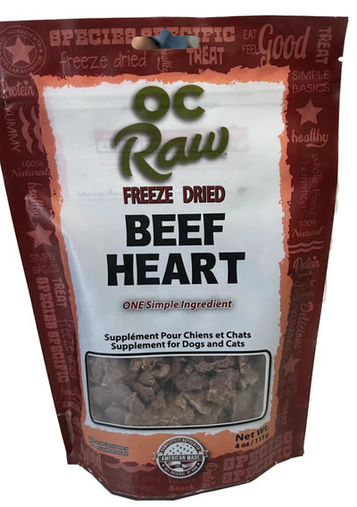 OC Raw Freeze-Dried Beef Hearts
