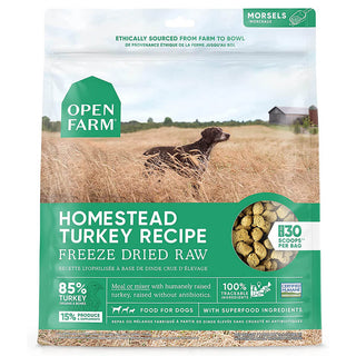 Open Farm Freeze Dried Raw Morsels Homestead Turkey