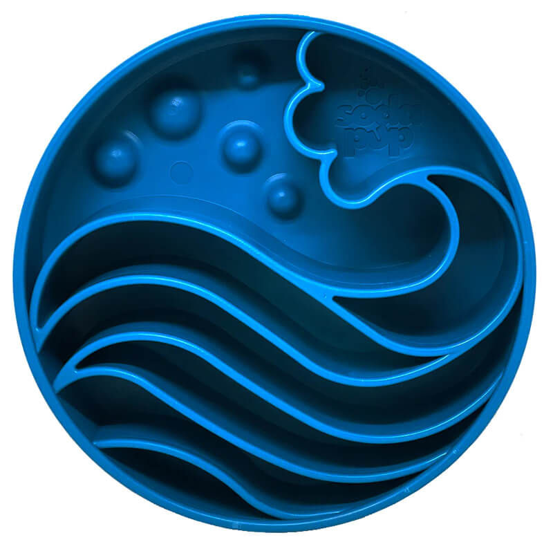 Sodapup Wave Design Slow Feeder Bowl