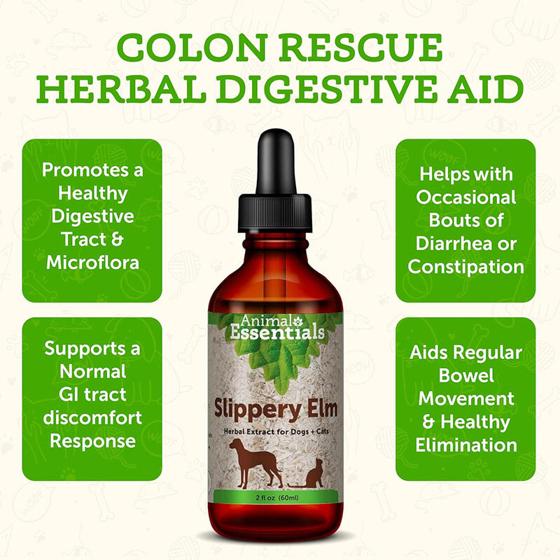 Animal Essentials Slippery Elm Herbal Extract for Dogs & Cats