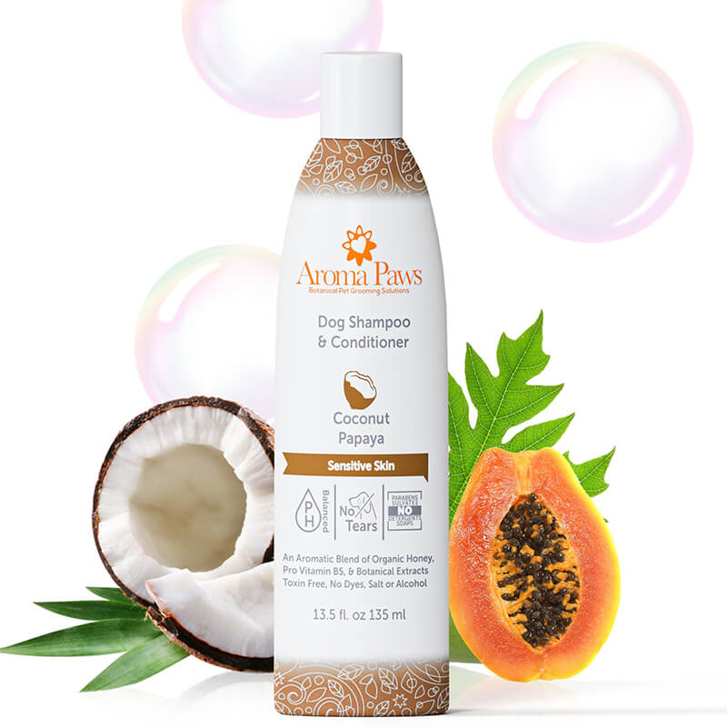 Aroma Paws Coconut Papaya Shampoo - Sensitive Skin Formula