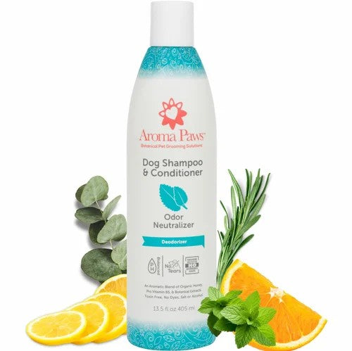 Aroma Paws Dog Shampoo Odor Neutralizer – Deodorizer Formula, 13.5 oz