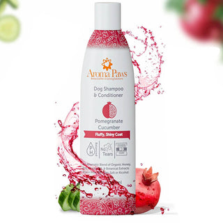 Aroma Paws Pomegranate Cucumber Shampoo - Fluffy, Shiny Coat Formula