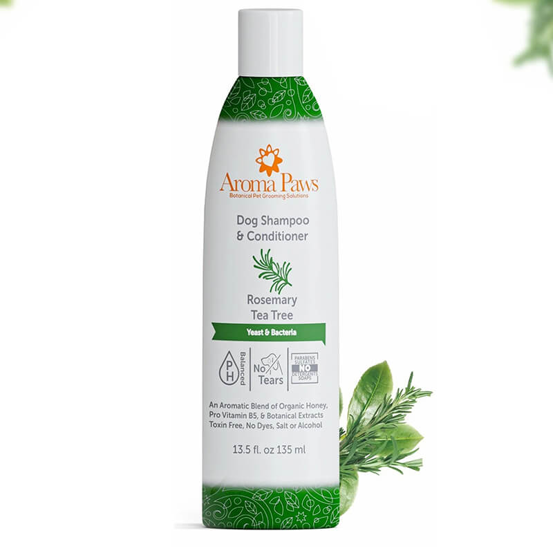 Aroma Paws Rosemary Tea Tree Shampoo - Yeast & Bacteria Formula