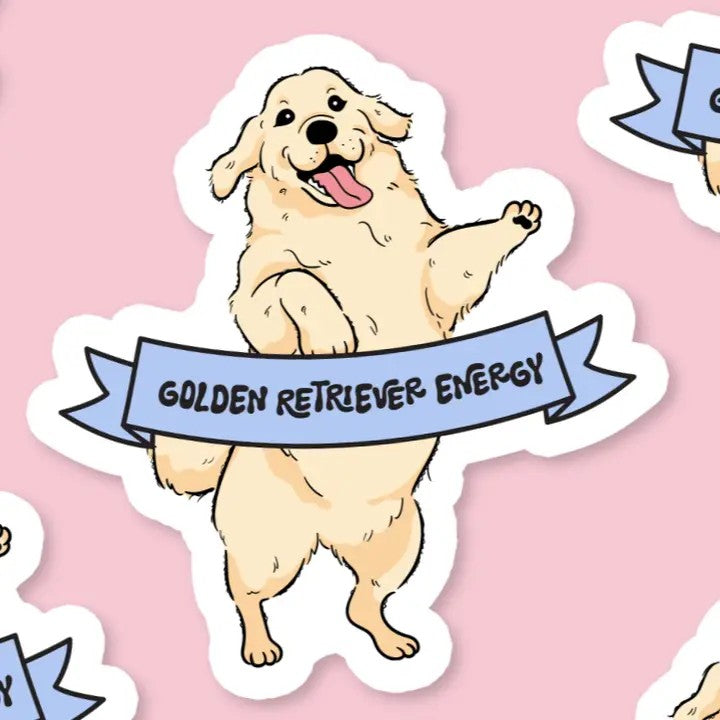 Ashley Bexar Golden Retriever Energy Sticker