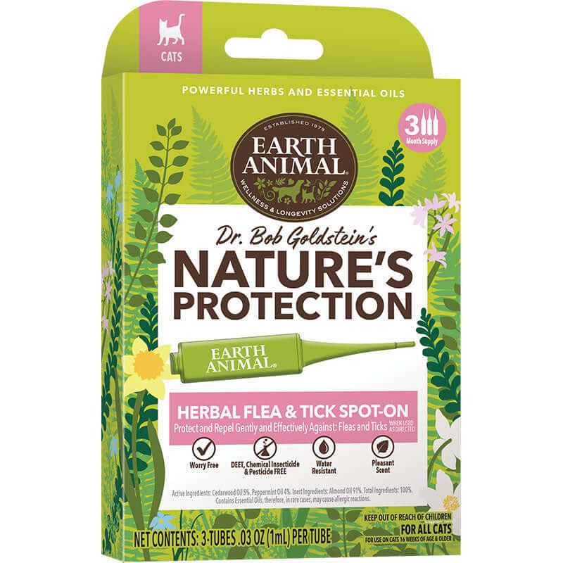 Earth Animal Feline Nature's Protection Spot on Flea & Tick