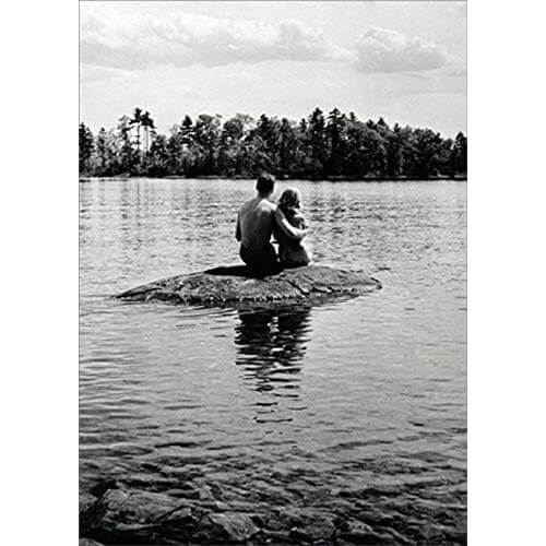 Avanti America Anniversary Card - Couple on Rock Lake Georgia