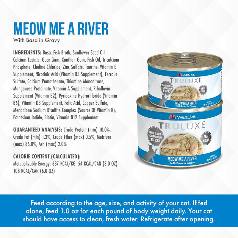 Weruva Truluxe Basa in Gravy Meow Me a River