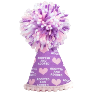 Pup Party Hat Adopted Purple