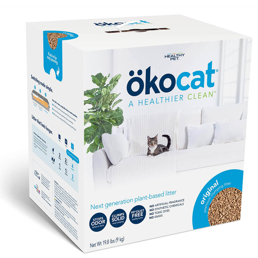 Okocat Original Premium Clumping Natural Wood Litter