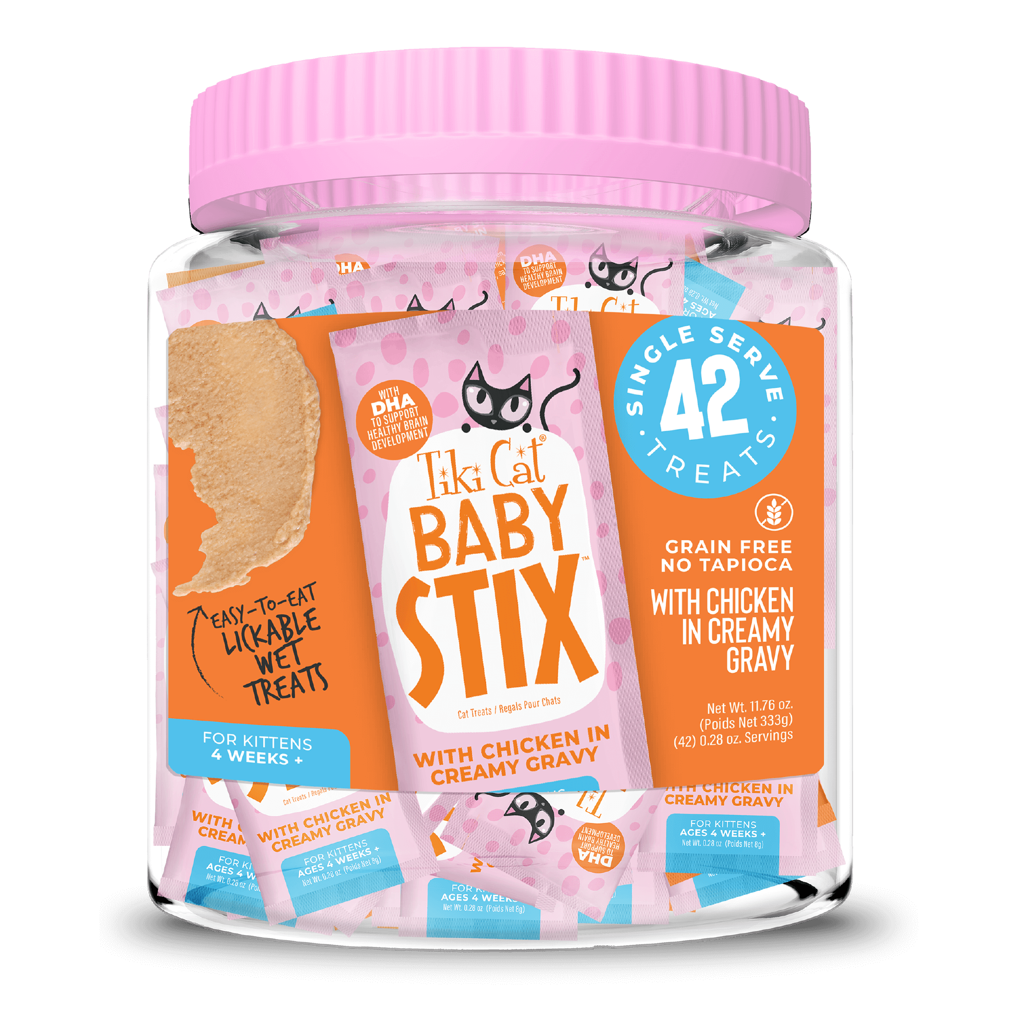Tiki Cat Baby Stix 42-Pack Tub