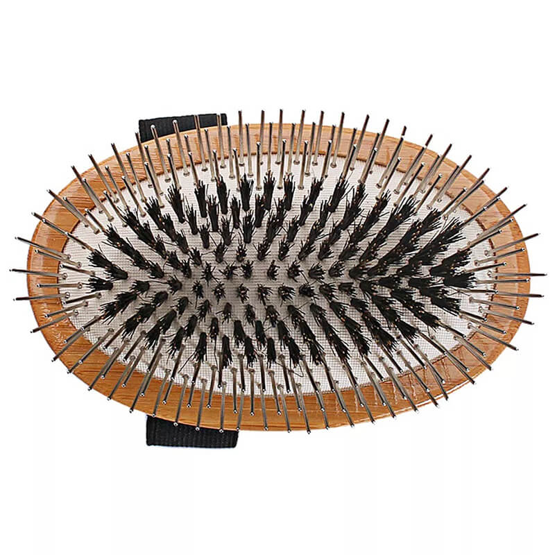 Bass Brushes - A5 Hybrid Bamboo Palm Brush Wire/Bristle Oval