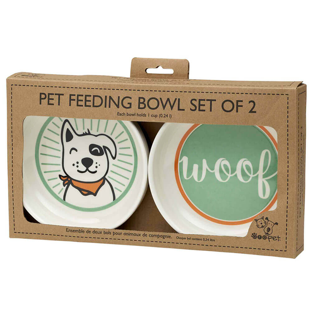 Ore' Pet Lucky Dog Bowl Gift Set