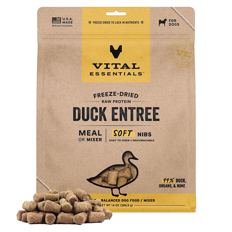 Vital Essentials Freeze-Dried Soft Nibs Duck