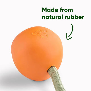 Beco Slinger Ball Natural Rubber & Rope