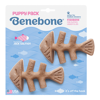 Benebone Fishbone Puppy 2-Pack