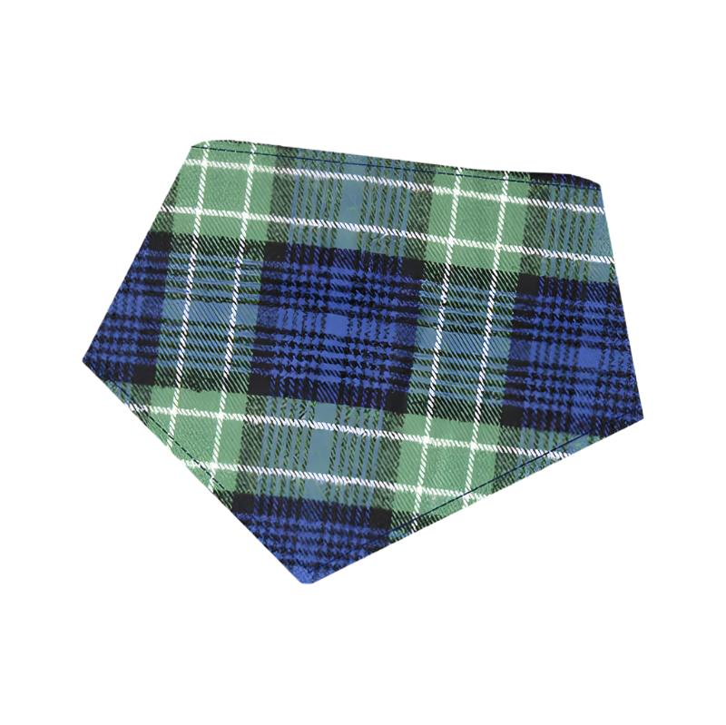 Bibby Bubby Flannel Bandana - Bright Green/Blue Plaid