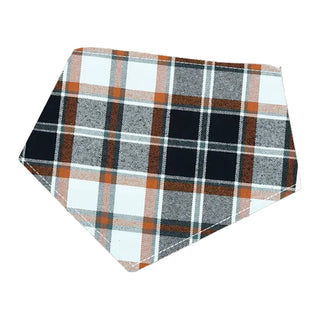 Bibby Bubby Flannel Bandana - Black Rust Plaid