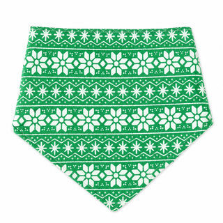 Bibby Bubby Bandana - Green Fair Isle