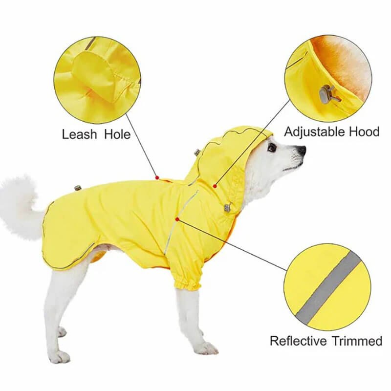 Blueberry Pet Reflective Raincoat