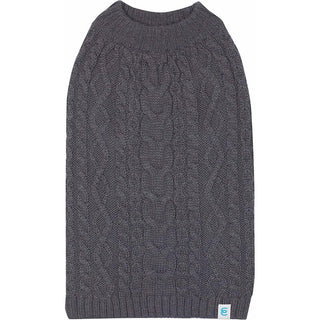 Blueberry Pet Wool Cable Knit Sweater Smoke Grey