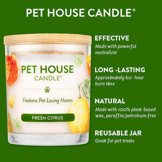 One Fur All Pet House Candle - Fresh Citrus