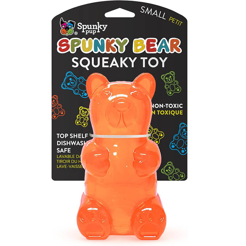 Spunky Pup Gummy Bear Squeaker Toy