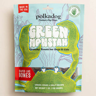 Polka Dog Green Monstah Bones