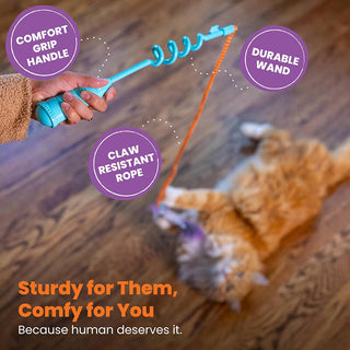 Catstages Cat-apult Spring Teaser Wand