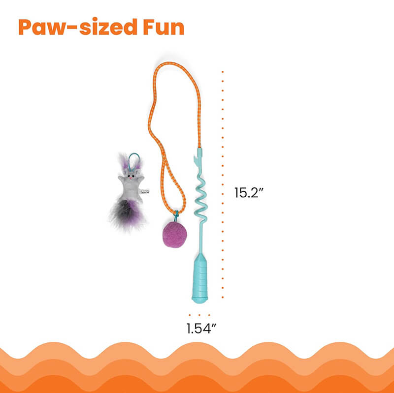 Catstages Cat-apult Spring Teaser Wand