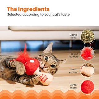 Catstages Mushroom Kicker Catnip Toy