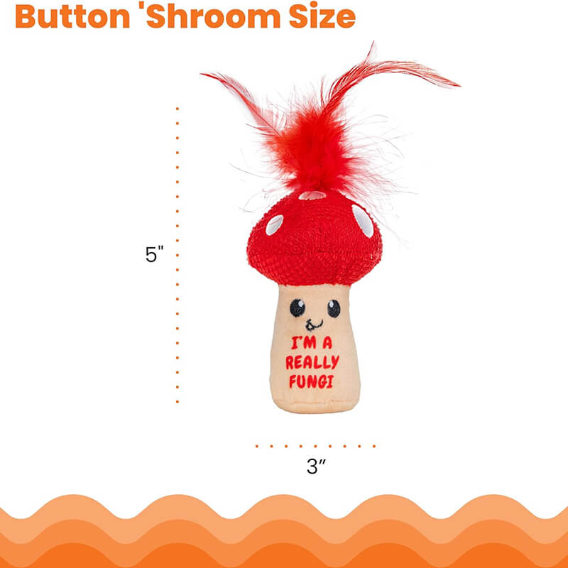 Catstages Mushroom Kicker Catnip Toy
