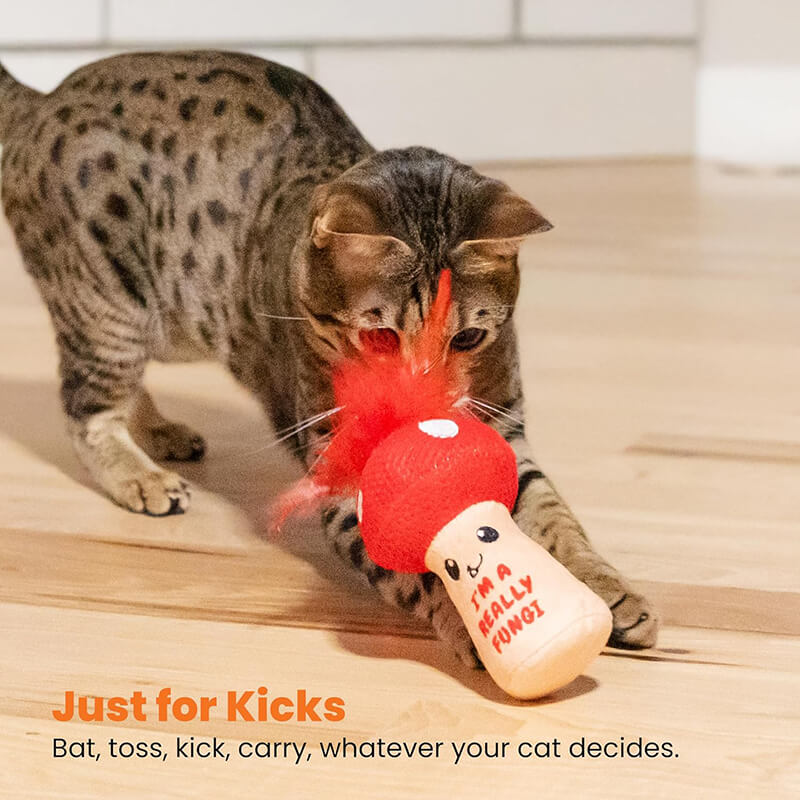 Catstages Mushroom Kicker Catnip Toy
