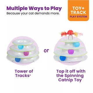 Catstages Tower of Track with Spinning Catnip Toy