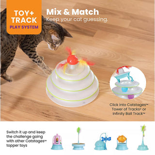 Catstages Tower of Track with Spinning Catnip Toy