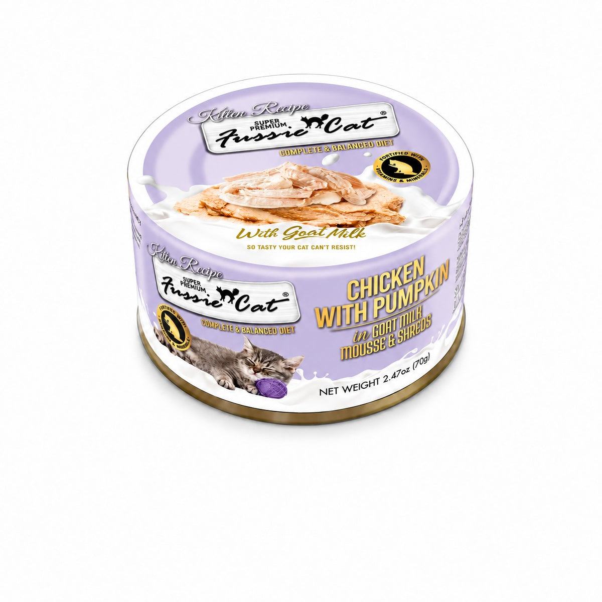 Fussie Cat Kitten Chicken & Pumpkin in Goat Milk