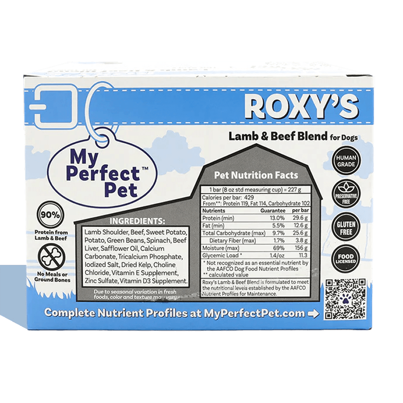 My Perfect Pet Roxy's Lamb & Beef 4lbs