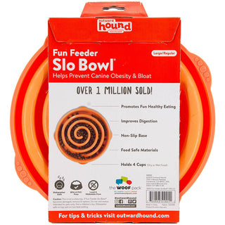 Outward Hound Fun Feeder Orange Large/Regular