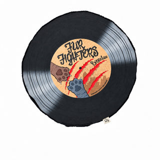 Crochet Kitty Record Mat - Fur Fighters