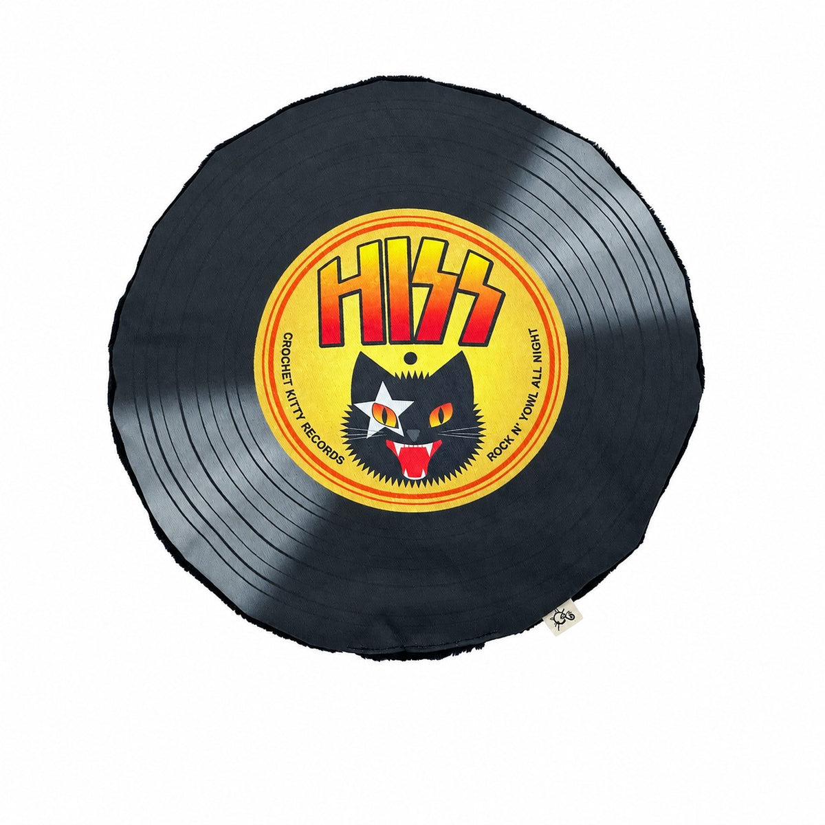 Crochet Kitty Record Mat - HISS