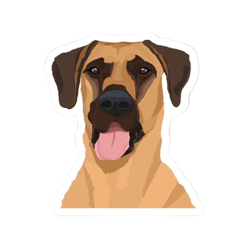 Happy Sploot Designs Vinyl Sticker - Great Dane