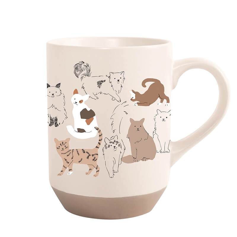 Fringe Studio Pencil Cats Stoneware Mug