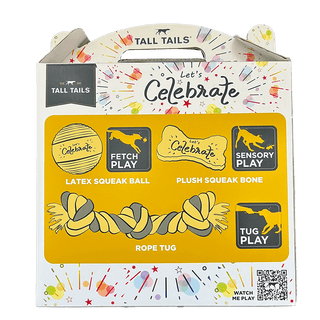 Tall Tails Let's Celebrate Box 3-Pack Birthday Toys